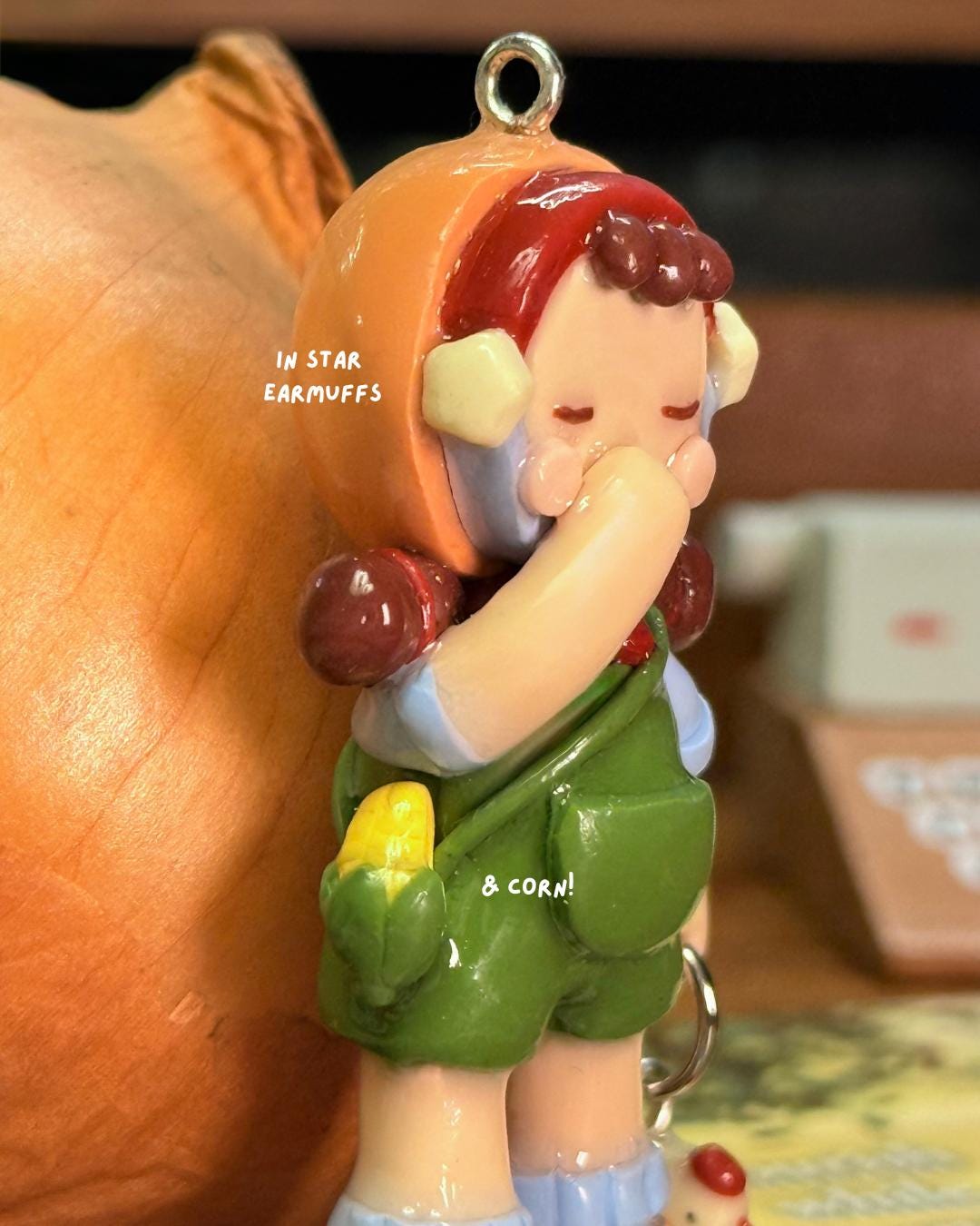 Cori the Hen Keeper Polymer Clay Keychain - nua shophouse