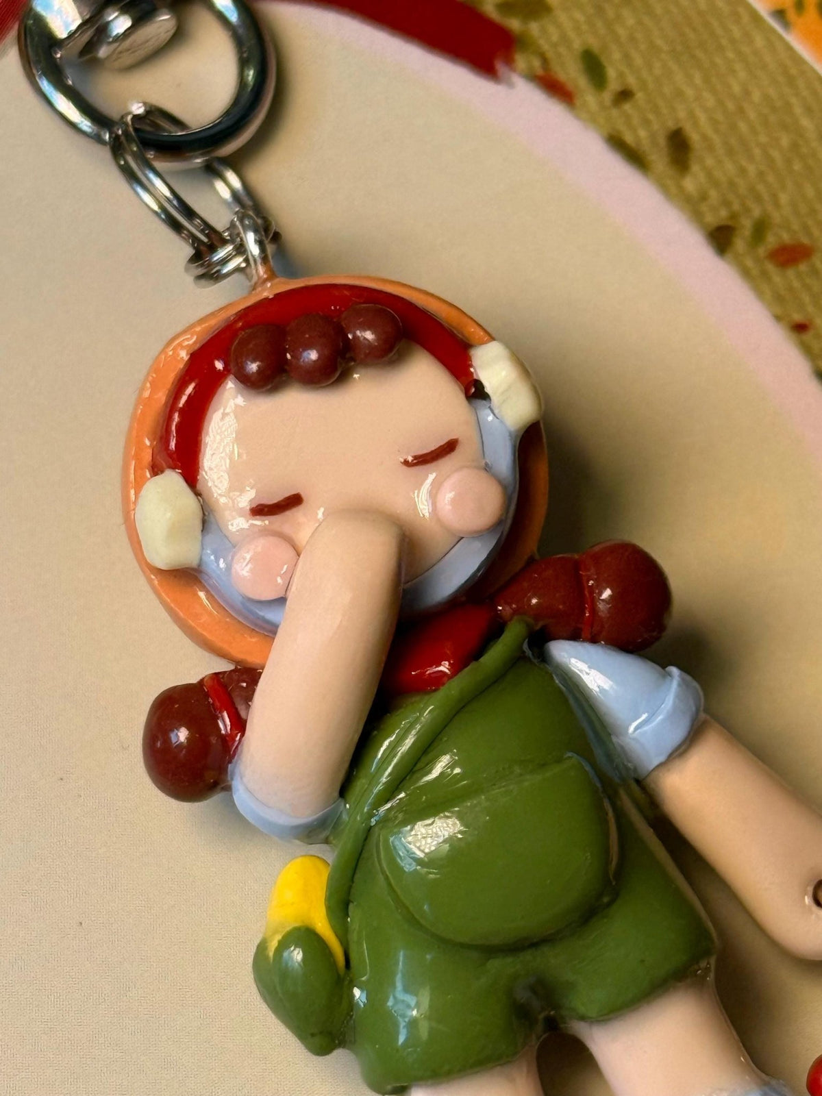 Cori the Hen Keeper Polymer Clay Keychain - nua shophouse