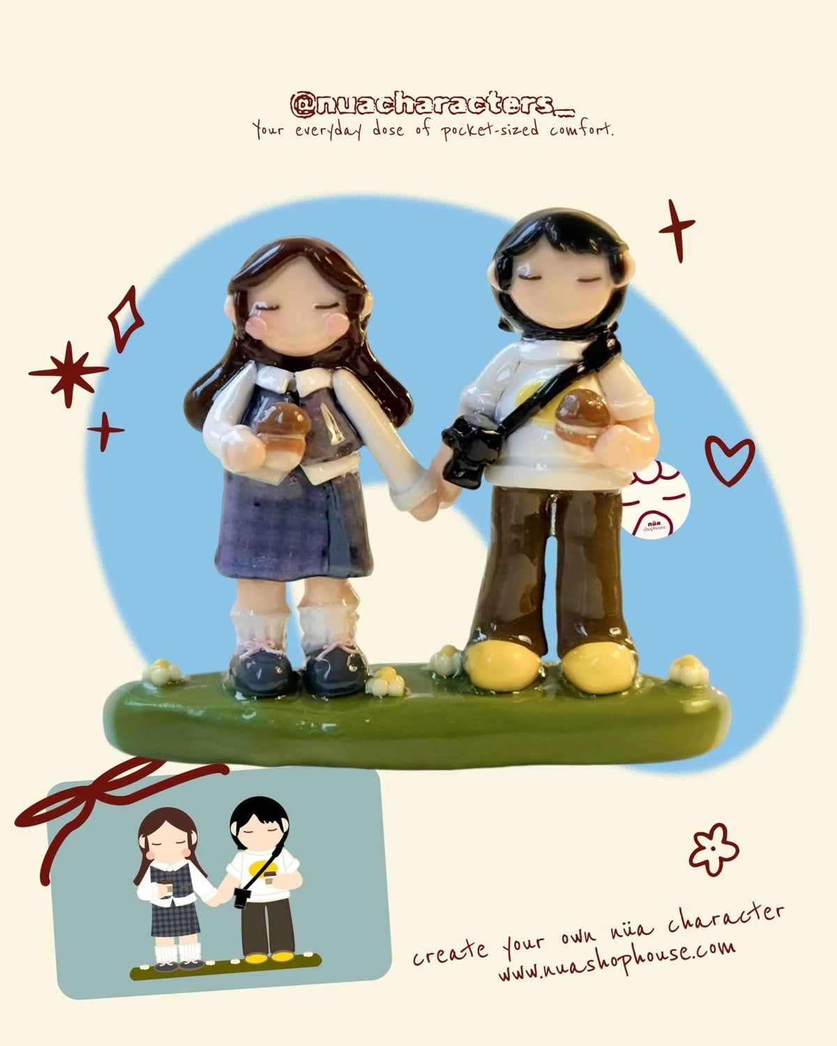 Custom nua Character Figurine - nua shophouse