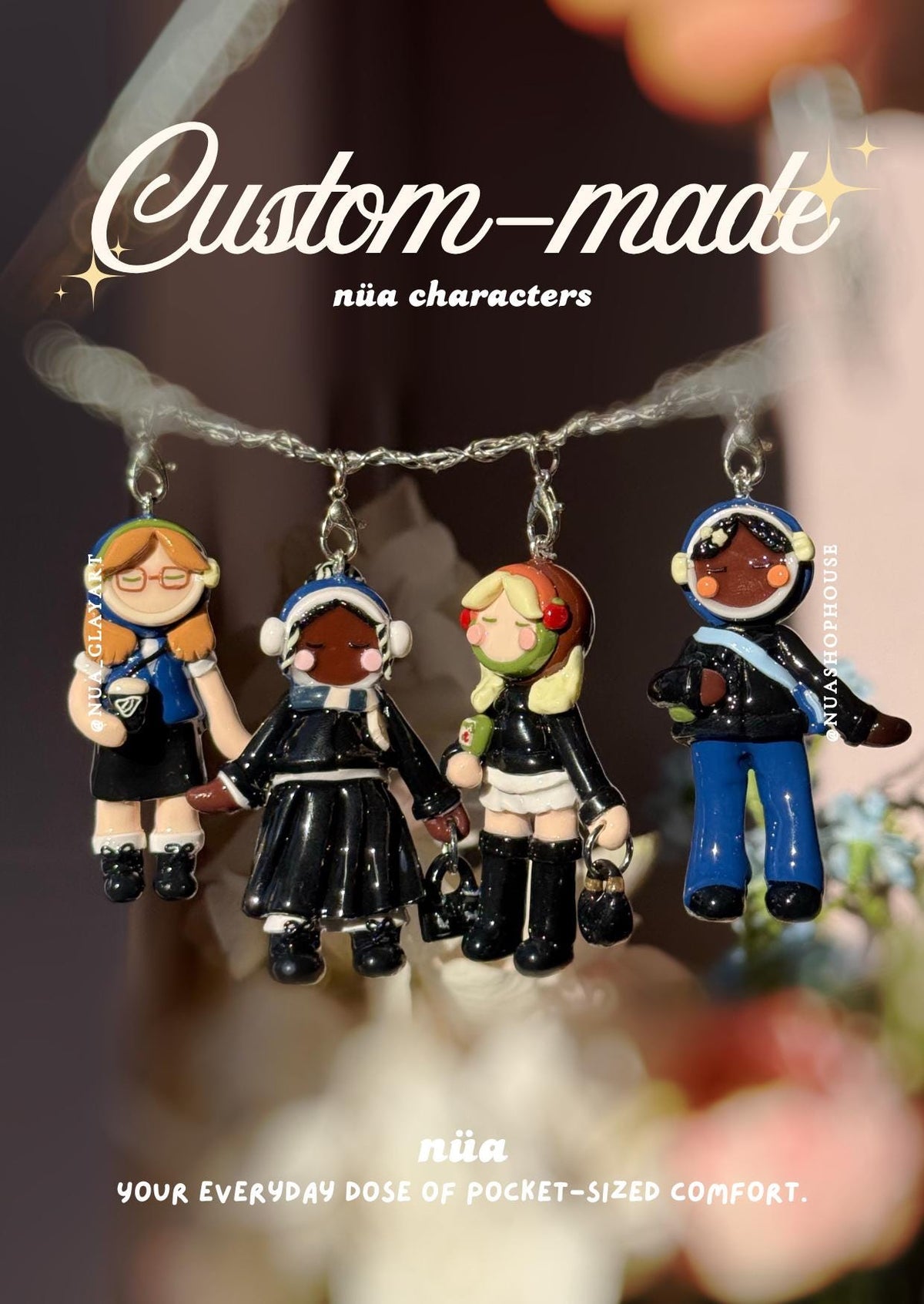 Custom nua Character Keychain - nua shophouse