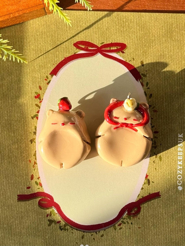 Richard & Roxanne Belly Rub Worry Stones Keychain - nua shophouse