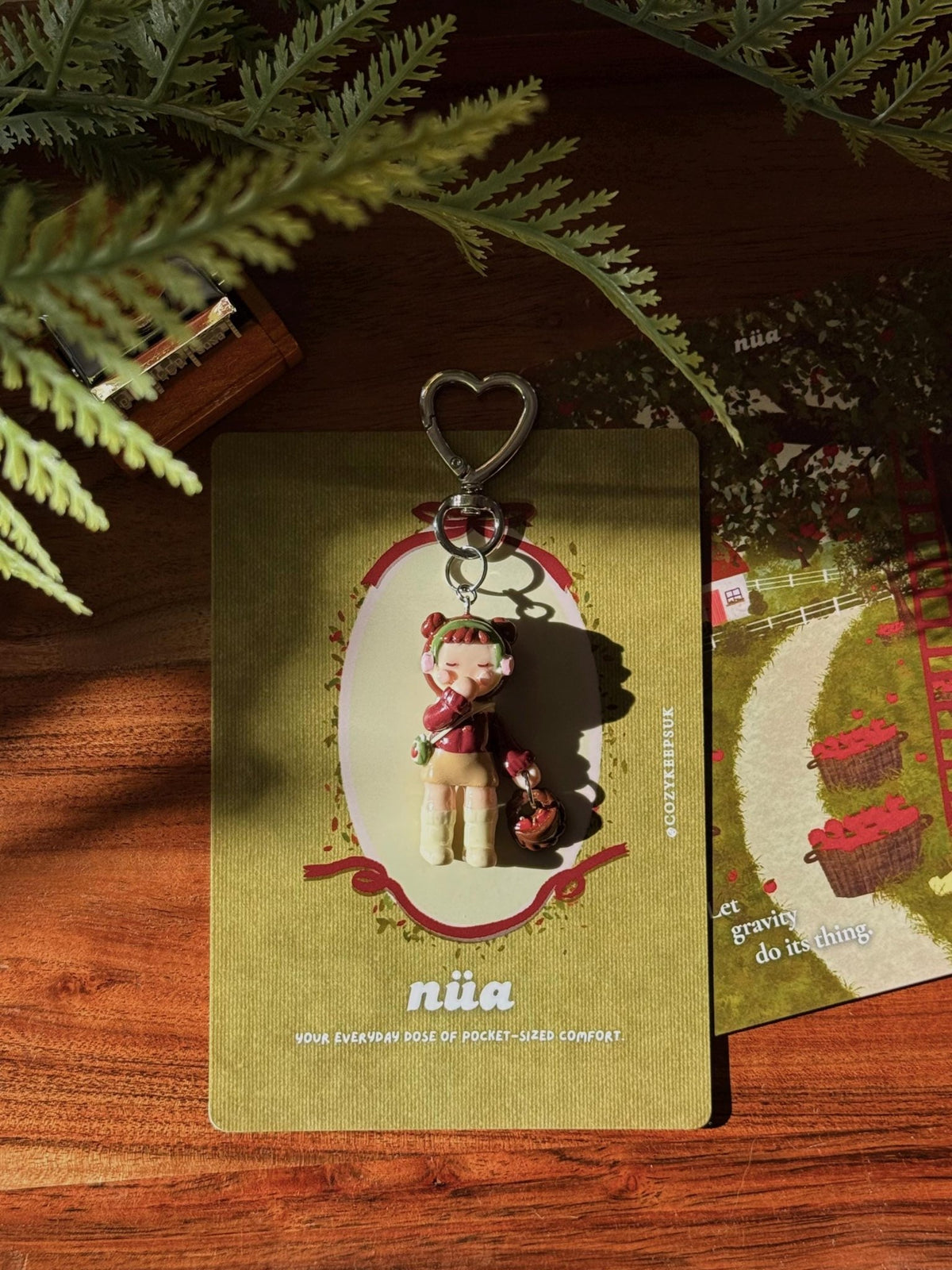 Rosie the Orchard Fairy Polymer Clay Keychain - nua shophouse